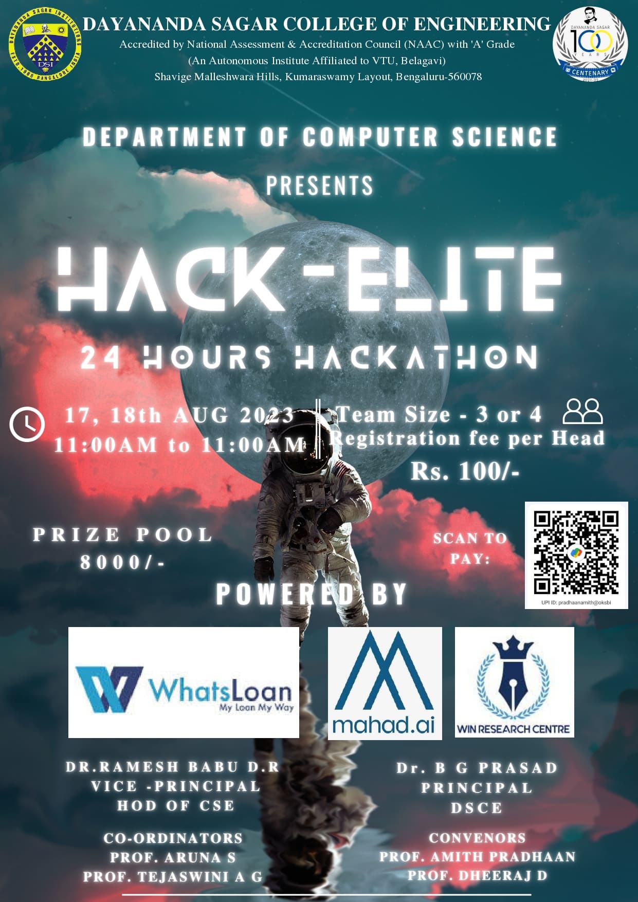 HackElite event poster