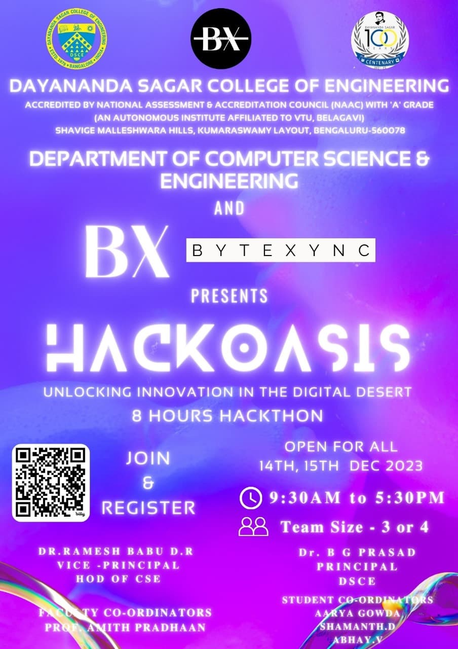 HackOasis event poster