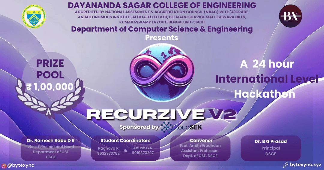 Recurzive V2 event poster